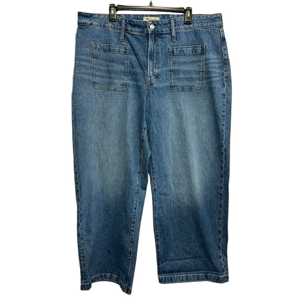 Madewell Curvy Perfect Vintage Wide Leg Jeans 20W High Rise Denim Plus Size NWT